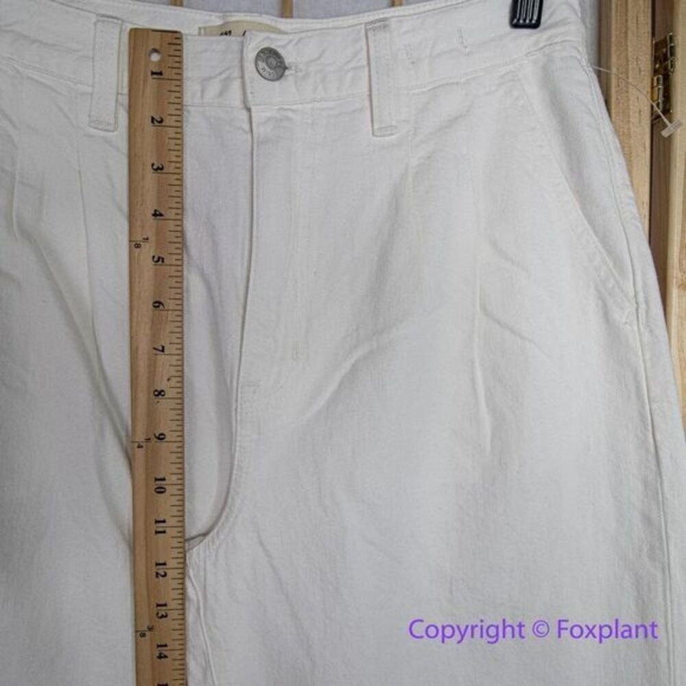 NEW Madewell The Harlow Wide-Leg Jean in Tile White, 23 - Picture 6 of 15